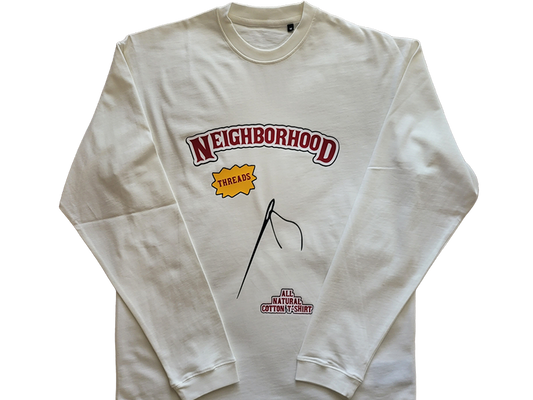 "Neighborhood Backwoods" HEAVYWEIGHT LUXURY LONGSLEEVE TEE - (Ecru)