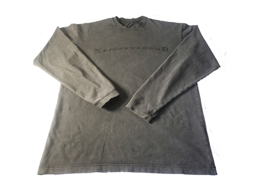 "Neighborhood" HEAVY LUXURY TEE LONGSLEEVE - (Vintage Black)