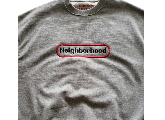 "Neighborhood Nostalgia" MEDIUM WEIGHT CREWNECK (Ash Grey)