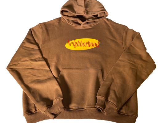 "The Hoodie About Nothing" - ULTRA HEAVYWEIGHT HOODIE - (Chocolate Brown)