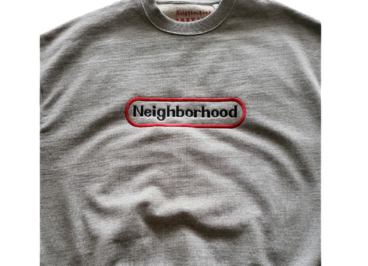 "Neighborhood Nostalgia"  MEDIUM WEIGHT CREWNECK (Ash Grey)