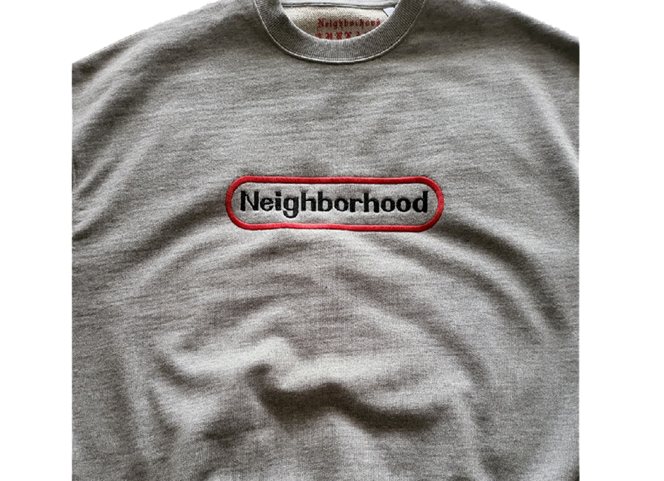 "Neighborhood Nostalgia"  MEDIUM WEIGHT CREWNECK (Ash Grey)